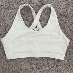 White sports bra
